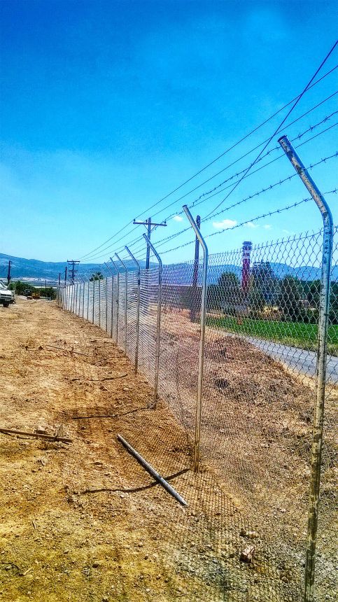 Περίφραξη τύπου ΝΑΤΟ από μεταλλικό πλέγμα, ανθεκτικό