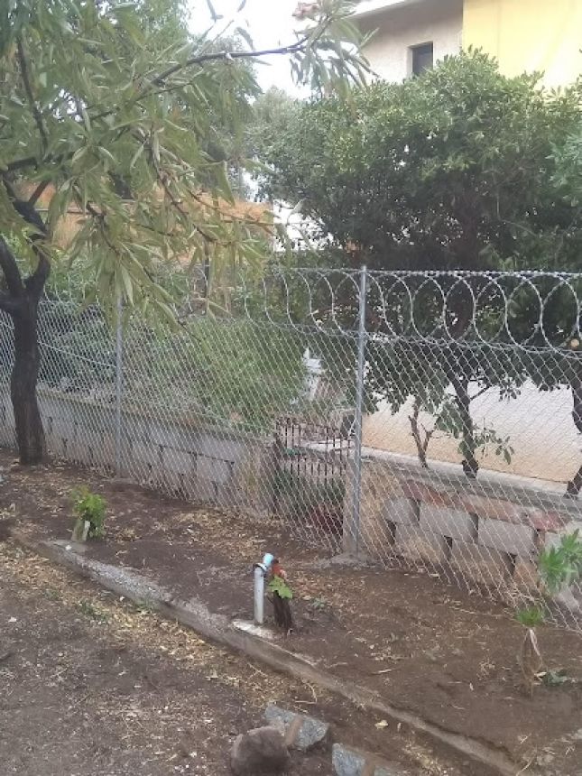 Περίφραξη με λεπιδοφόρο κονσερτίνα