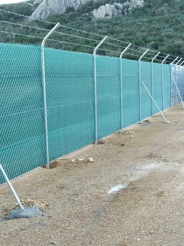 Περίφραξη τύπου ΝΑΤΟ με δίχτυ σκίασης
