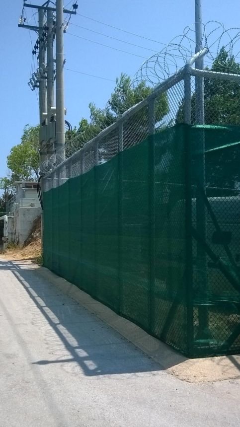 Δίχτυ Σκίασης σε περίφραξη HotSpot στα Οινόφοιτα