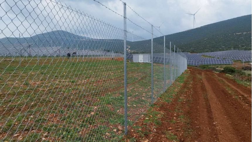 Περίφραξη Φωτοβολταϊκού πάρκου